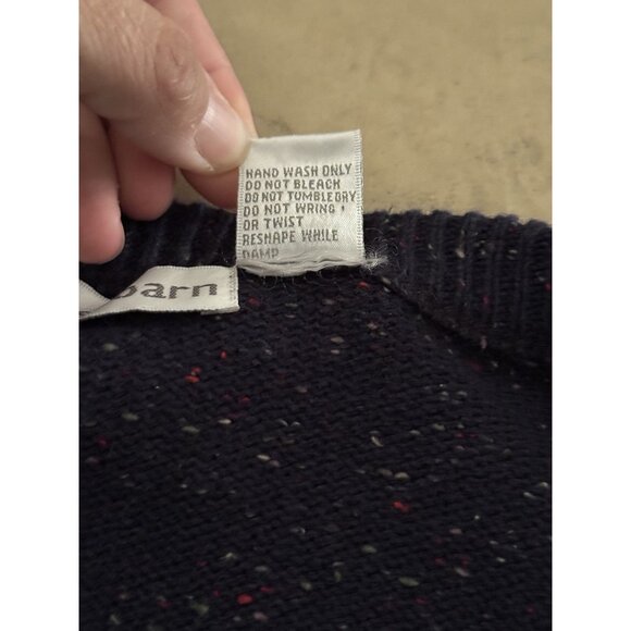 Dressbarn Women’s Sweater Size S Zip Front Cardigan Navy Beige Fall - Picture 5 of 5